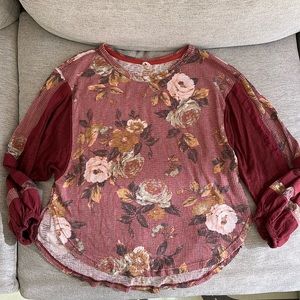 Free People NWOT Long Sleeve Shirt
